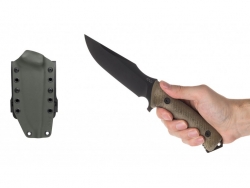 M311 Spelter DLC Klinge, Kydexscheide Olive