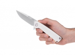 Z100 - Liner Lock, G10 Weiß, Plain Edge