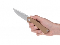 Z100 - Liner Lock, G10 Coyote, Plain Edge