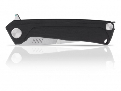 Z100 - Frame Lock, Duralumin/G10 Schwarz, Plain Edge