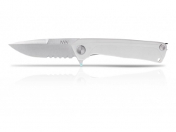 Z100 - Liner Lock, G10 Weiß, Wellenschliff