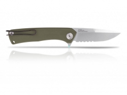Z100 - Liner Lock, G10 Olive, Wellenschliff