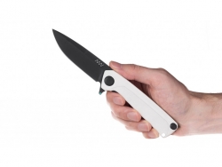 Z100 - DLC, Liner Lock, G10 Weiß, Plain Edge