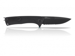 Z100 - DLC, Liner Lock, G10 Schwarz, Wellenschliff