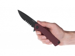 Z100 - DLC, Liner Lock, G10 Rot, Wellenschliff