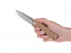 Z200 - Liner Lock, G10 Coyote, Plain Edge