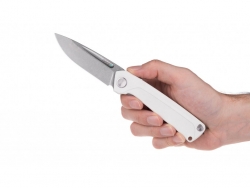 Z200 - Liner Lock, G10 Weiß, Plain Edge