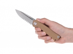 Z200 - Liner Lock, G10 Coyote, Wellenschliff