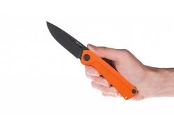 Z200 - DLC, Liner Lock, Orange, Plain Edge