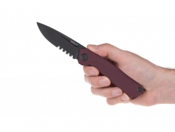 Z200 - DLC; Liner Lock, Rot, Wellenschliff