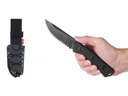 P200 Mk.II - DLC Satin-Schwarz, Wellenschliff, Kydexscheide